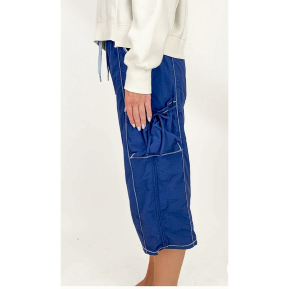 NWT Free People Movement Grassroots Pants Blue Size Small - Picture 2 of 5